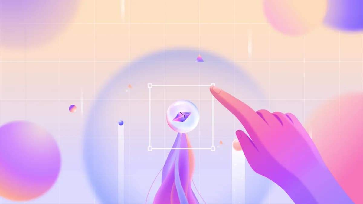 Final frame 7: A hand scales the sphere up
