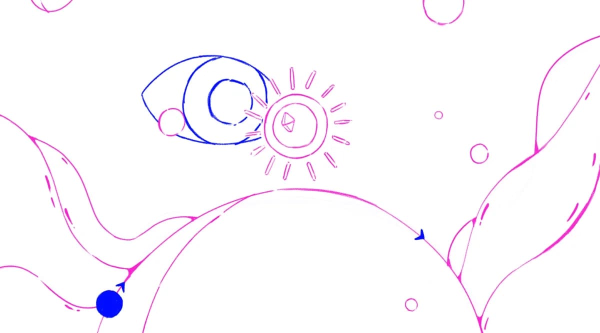 Storyboard panel 2: An eye opens and watches over it